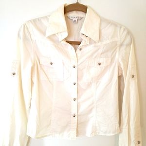 Women THEME White Shirt Size S